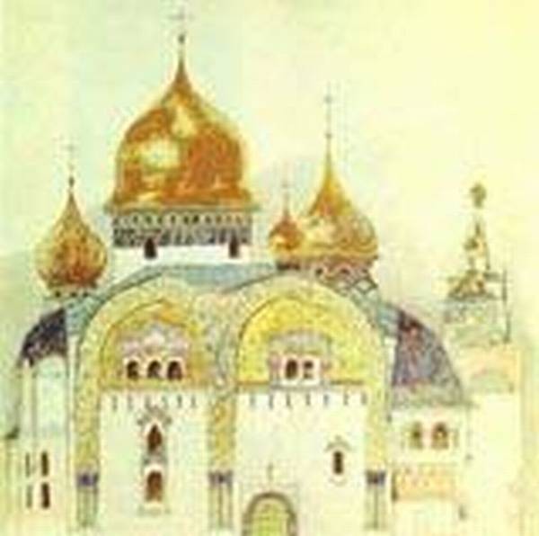 Sketch for a church in an old russian style 1882 xx the victor vasnetsov memorial museum moscow russia